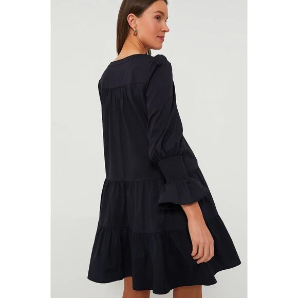 Pomander Place by Tuckernuck Navy Blue Cotton Poplin Kenzo Mini Dress Size XL - Picture 3 of 9